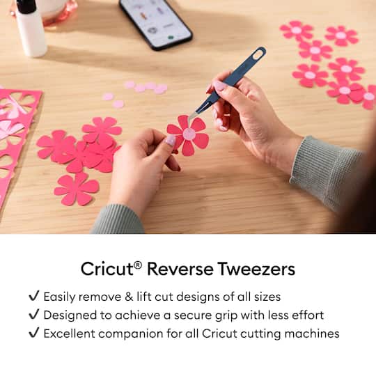 Cricut® Blue Reverse Tweezers